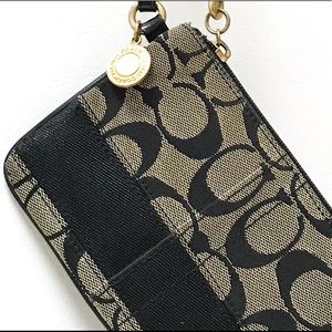 COACH Monogram Wristlet Bag